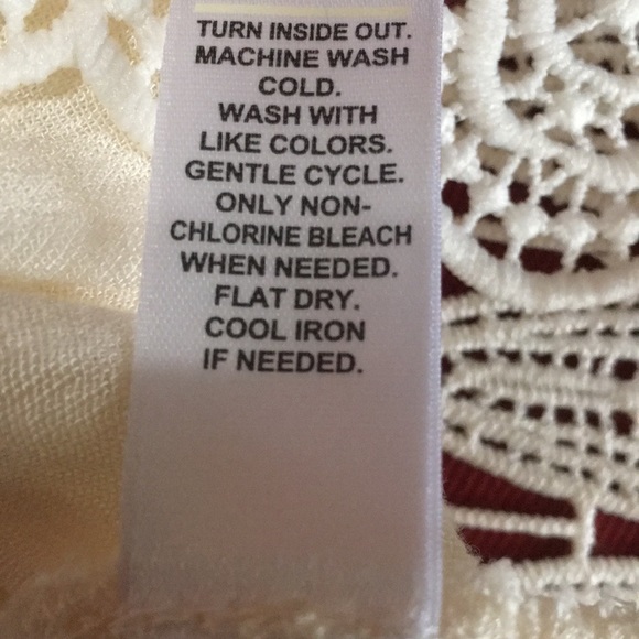 Cato Lace Accent Peasant Top Cream XL - Picture 6 of 6